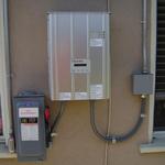 * our Inverter (converts DC power from the Solar array into AC power that our house uses)